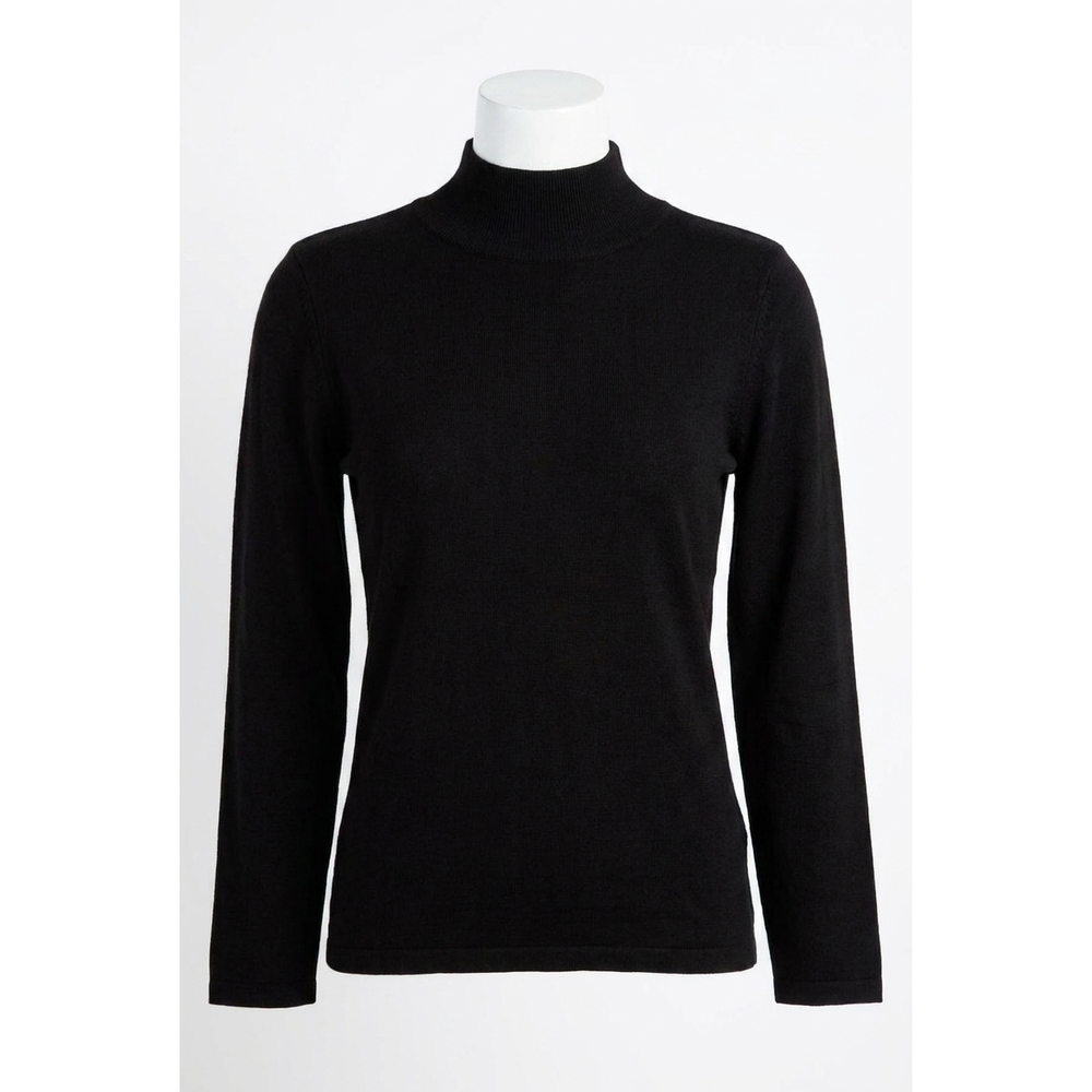 NEW ANGEL APPAREL mock neck top in black